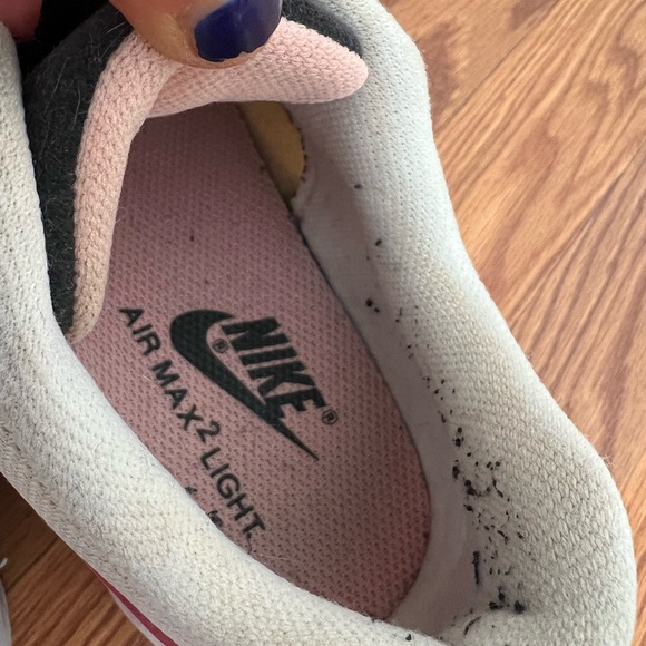 Nike Women's Black and White Sneakers with Pink Accent - Air Max 2 Light - Picture 9 of 9